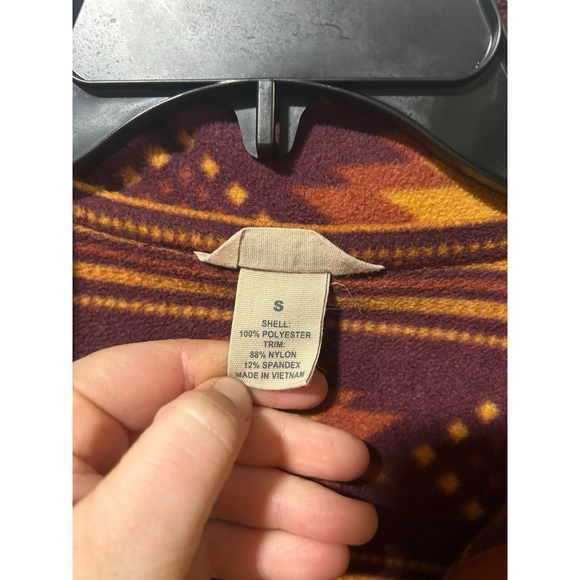 Duluth Trading Sweater‎ Size Medium Multicolor Aztec Snap Fleece Sweatshirt - Picture 4 of 4
